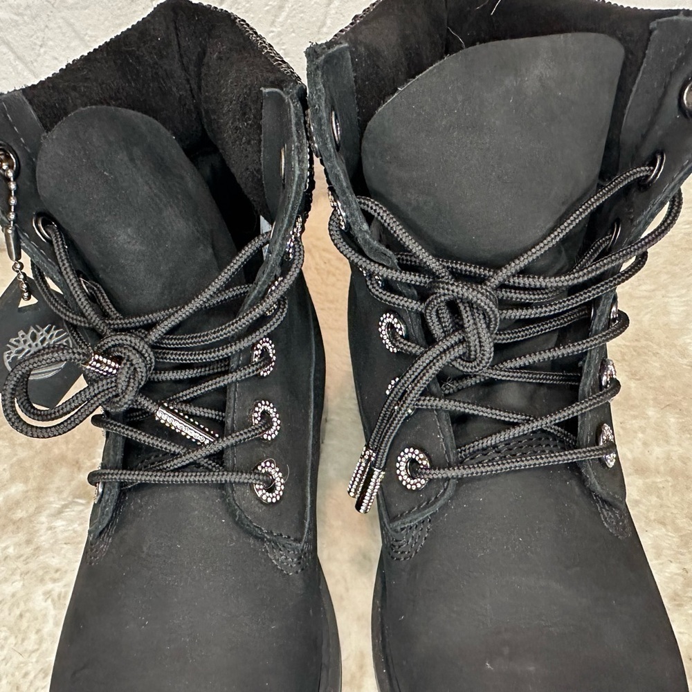 New JIMMY CHOO x Timberland embellished Swarovski boots Size 37 - Picture 7 of 15